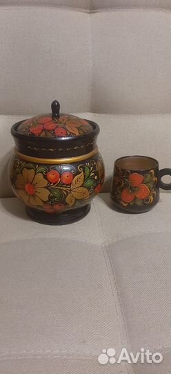 Набор посуды хохлома (СССР)