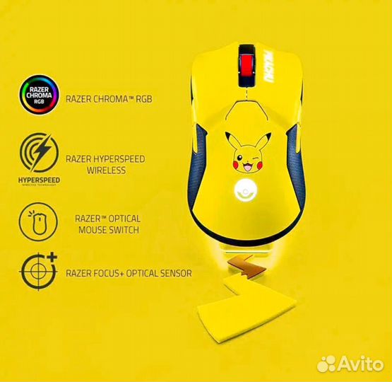 Razer Viper Ultimate Pokemon Pikachu огран издание