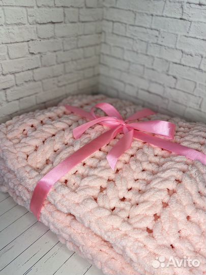 Вязаный плед