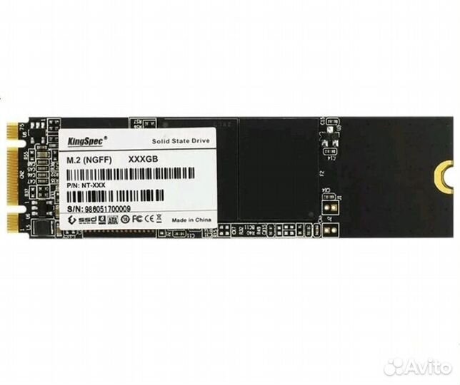 Ssd m2 1tb KingSpec. Новый. Чек