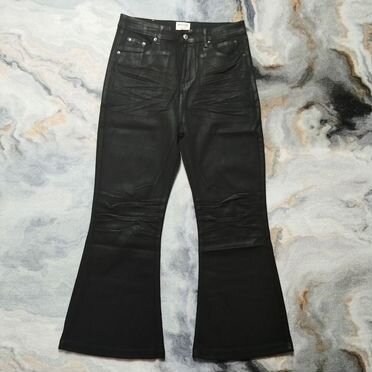 Джинсы клеш Rick Owens type восковые