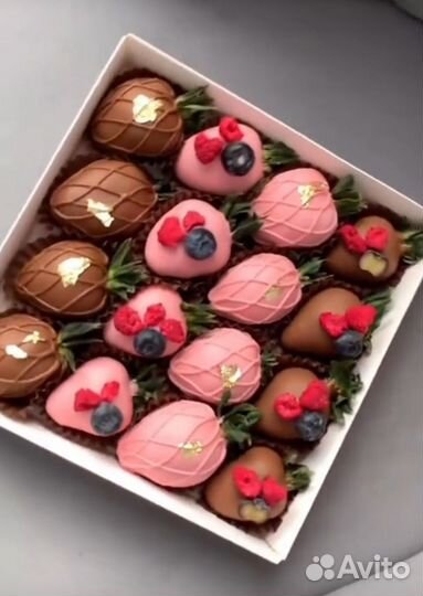 Клубника в шоколаде, сладкий букет