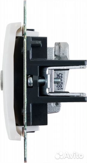 Тв-розетка проходная встраиваемая Valena шлейф, цв