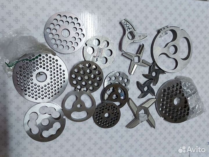 Решётки, ножи, сетки, шнек промышленных мясорубок