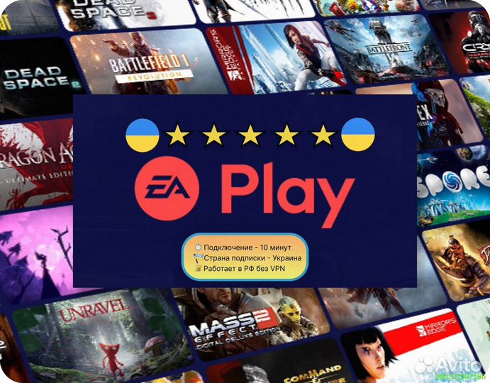 Подписка ps plus delux + ea play Украина (Арт.78320)