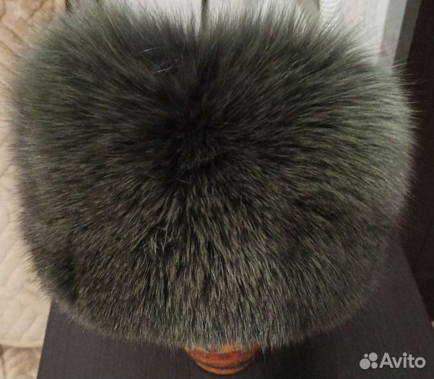 Воротник и шапка из натурального меха
