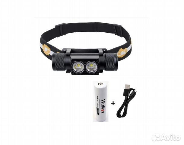 Фонарь налобный H25S Black 