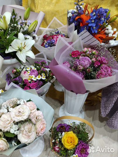 Садовые цветы букет