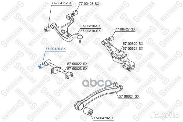 Сайлентблок рычага зад.подв.попереч. Suzuki Grand