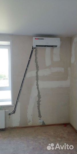 Установка кондиционеров,закладка трассы