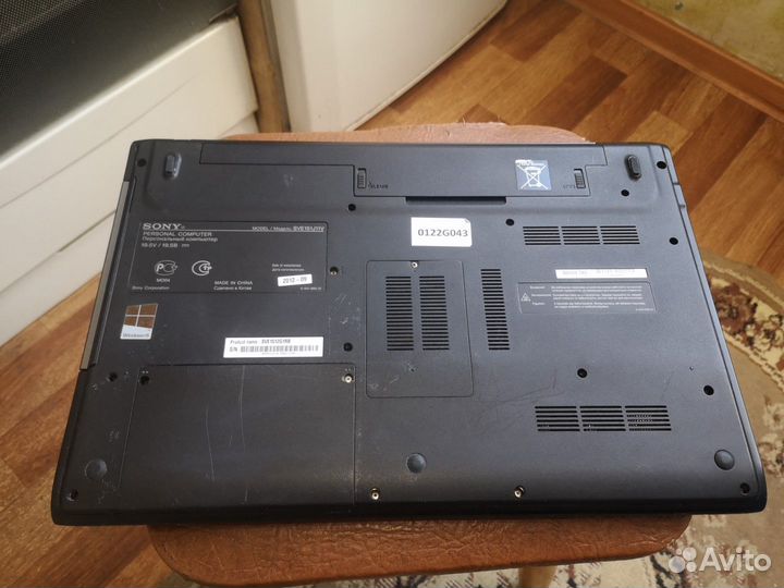 Ноутбук Sony SVE1511V на i5-2450