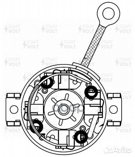 Узел щеточный стартера startvolt для а/м Лада 2