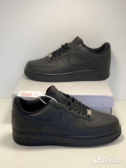 Кроссовки Nike air force 1 черные (с 41 по 46)