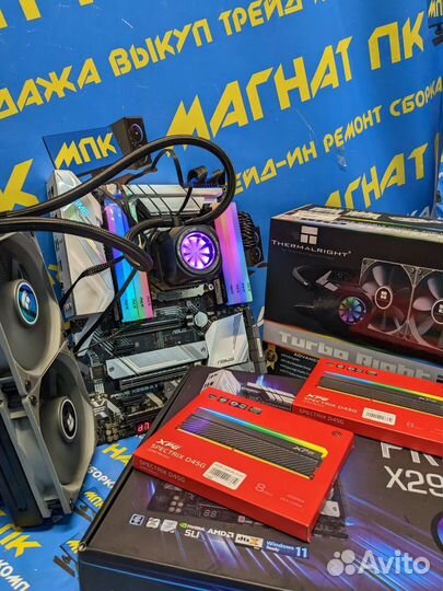 Топ комплект i9 10900X 64GB озу Asus Prime X299