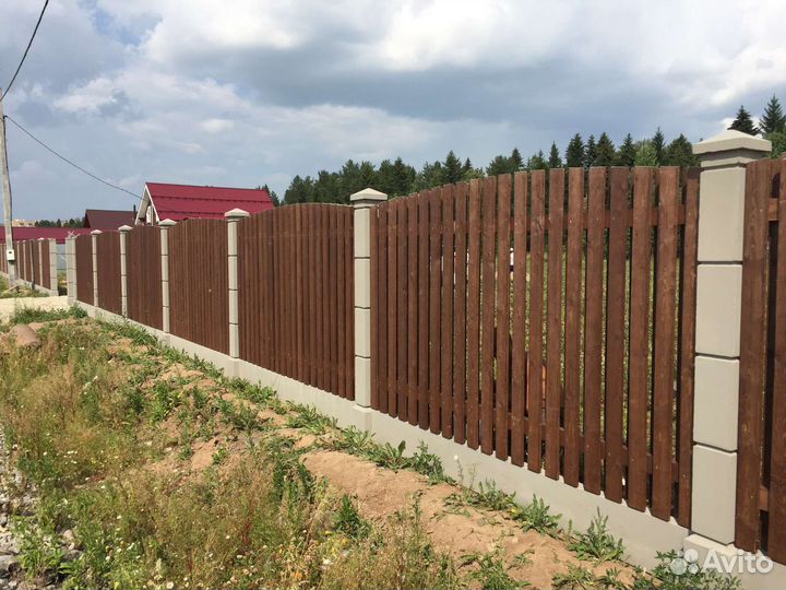 Установка забора