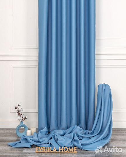 Комплект штор блэкаут Марсель Лазурный