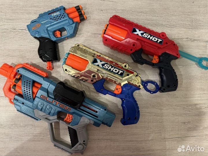 Бластеры nerf x shot