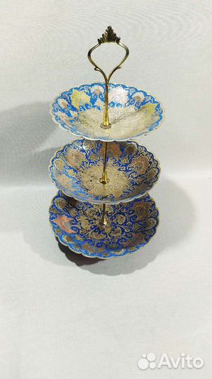 Ваза для фруктов, конфет. Индия. Винтаж