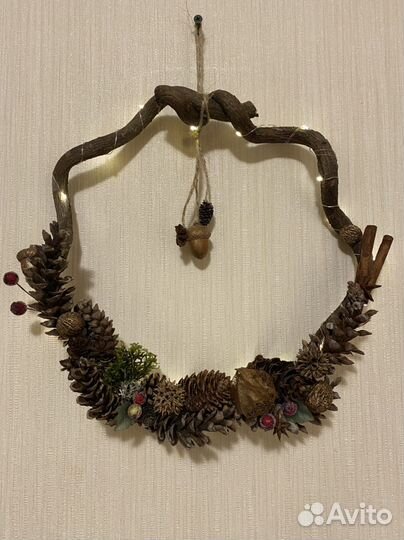 Декоративный венок светящийся
