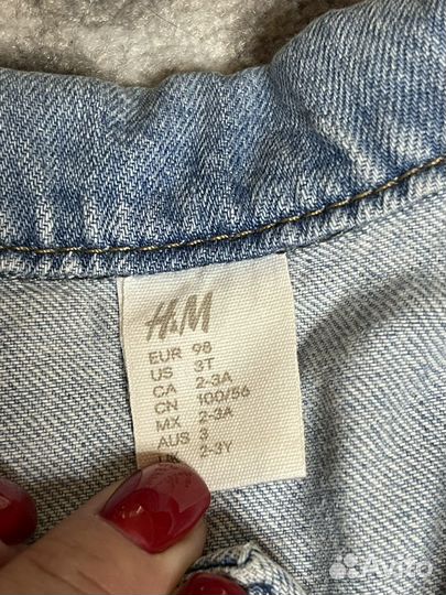 Куртка джинсовая на девочку h&m 98