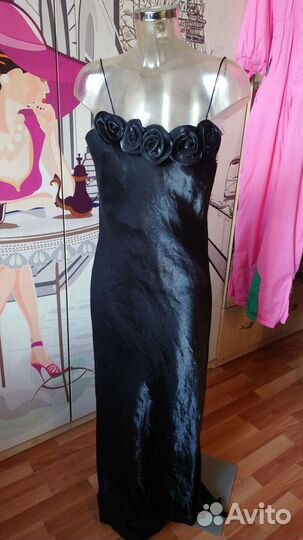 Готическое платье в пол 46 р. Винтаж