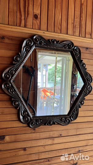 Зеркало Ретро настенное в металлической раме СССР