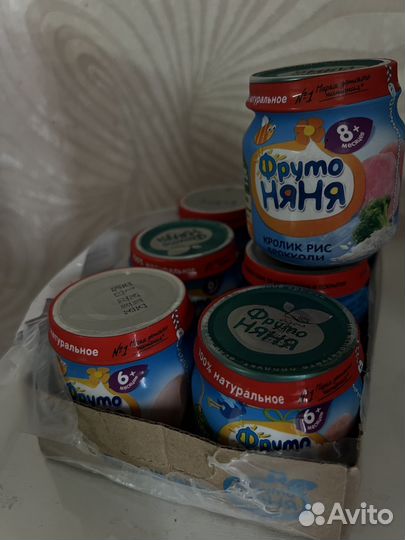 Детское питание пюре фруто няня