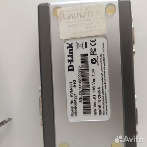Переключатель D-Link KVM-221 купить в Белгороде | Электроника | Авито
