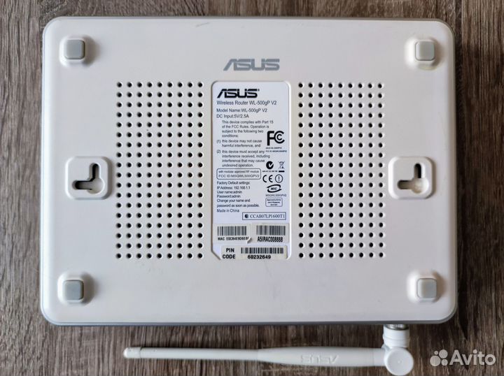 WiFi роутер Asus WL-500G Premium v2