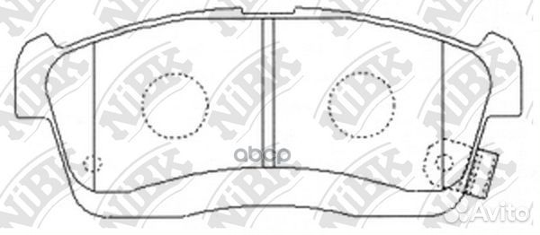 Колодки тормозные toyota passo -10 1.0 PN6492 NiBK