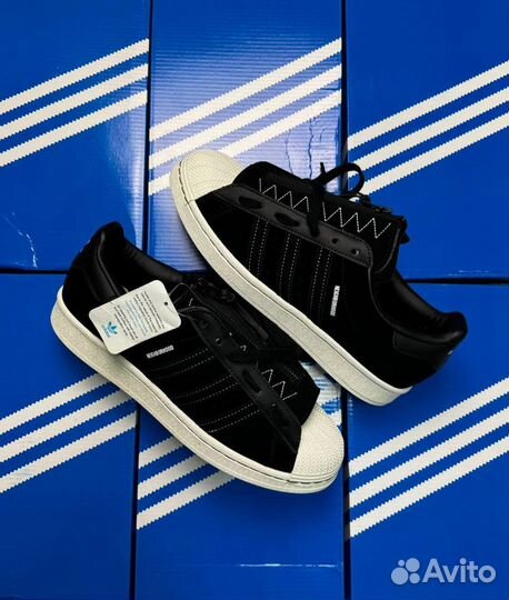 Adidas neighborhood X superstar 80S core black