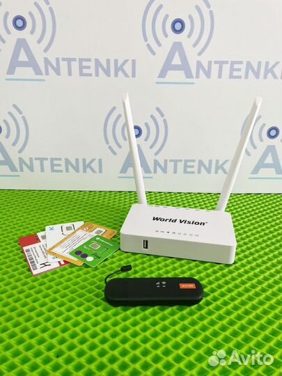 Усилитель интернета 4G/антенна+роутер+модем