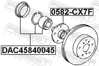 Подшипник ступицы передний lexus/mazda/toyota