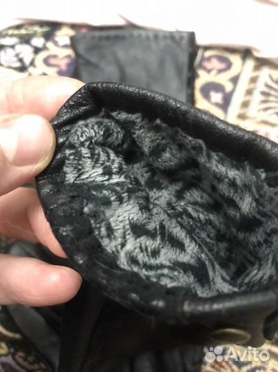 Перчатки женские кожаные новые 6 размер