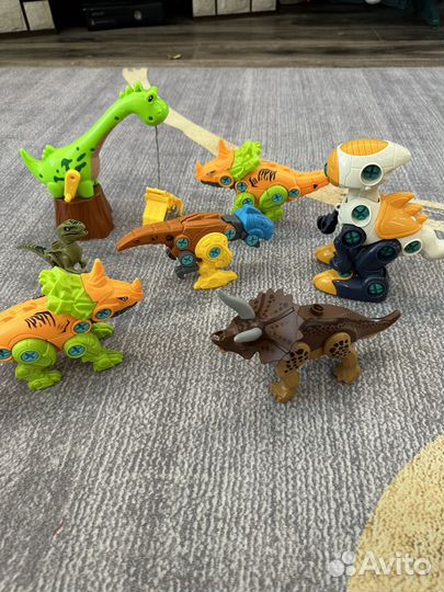 Динозавры игрушки конструктор