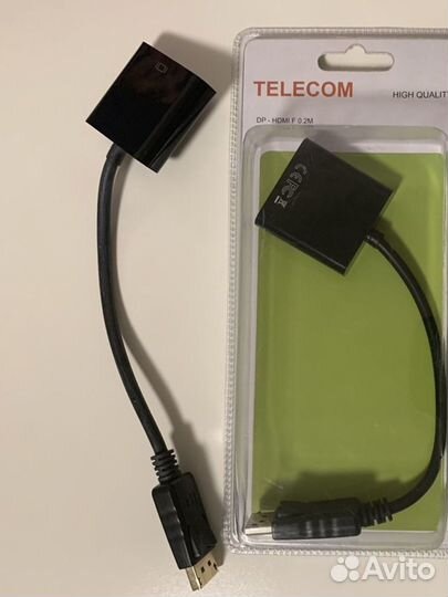 Кабель-переходник Telecom DP hdmi 0.2 m