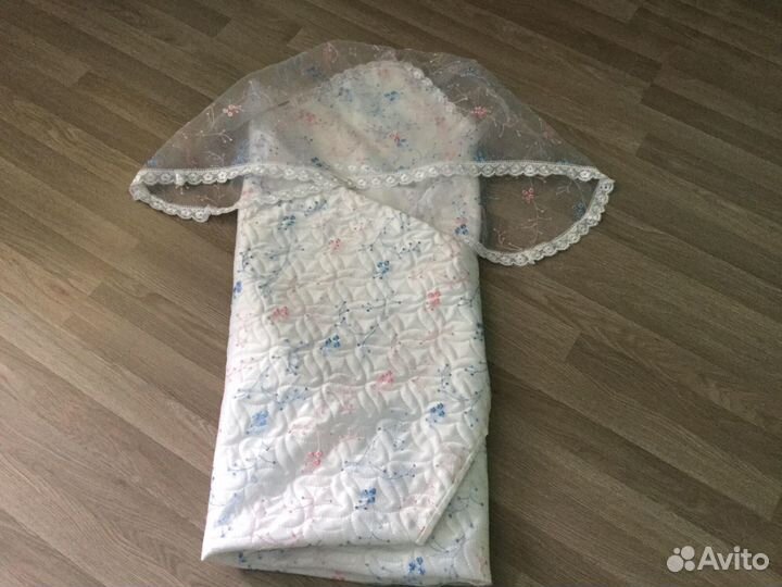 Балдахин на детскую кроватку и одеяло на выписку