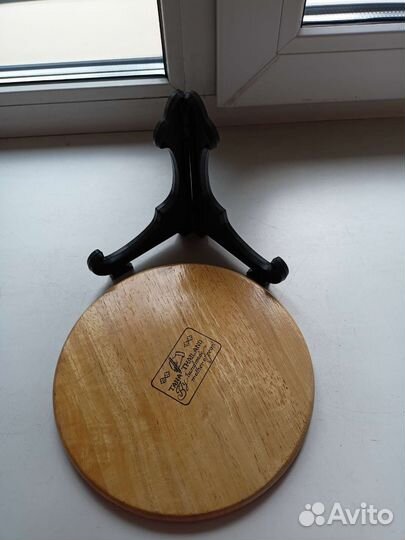 Тарелка декоративная деревянная