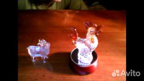 Стеклянные фигурки зверей, птиц (СССР)