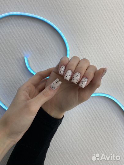 Наращивание ногтей, маникюр гель лак