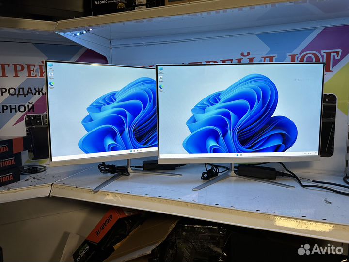 Новые моноблоки 23.8 ips i3-1115G4/8гб озу/ssd256