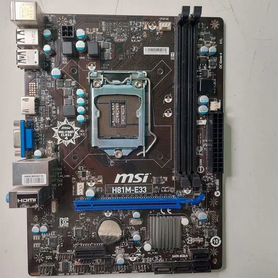 Socket LGA 1150 MSI H81M-E33 для Селима доставка