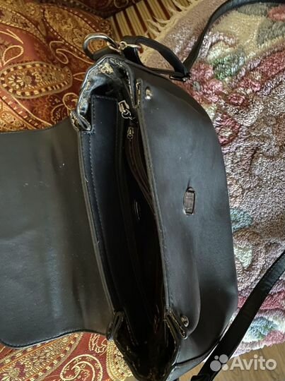 Сумка женская натуральная кожа черная