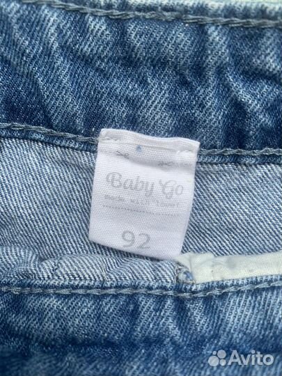 Джинсовый комбинезон для девочки 92