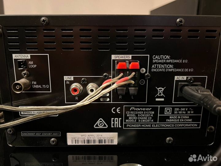 Музыкальный центр Pioneer X-CM32BT-K