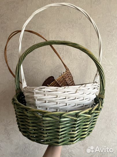 Плетеные корзины, кашпо