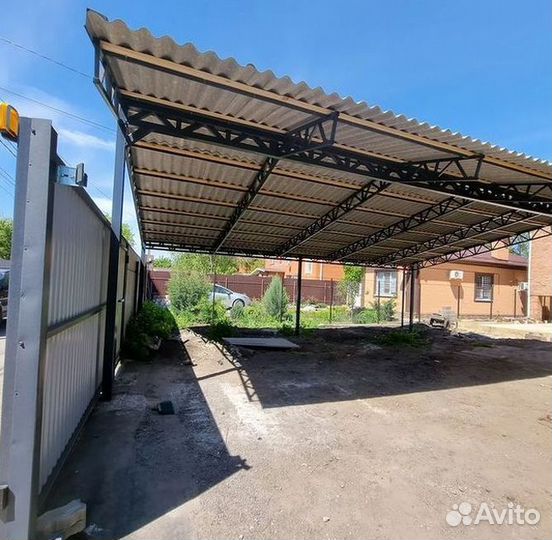 Навес изготовление и установка