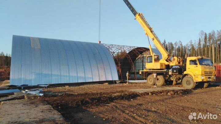 Полный Каркас ангара 18х50м. Тип А