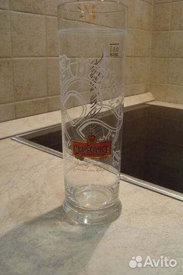 Бокал стакан для пива Krusovice