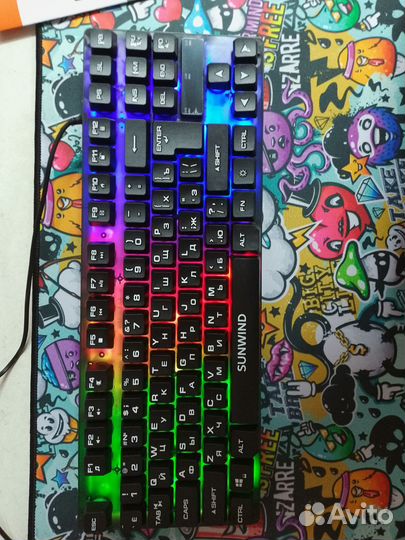 Игровая клавиатура sunwind с подсветкой